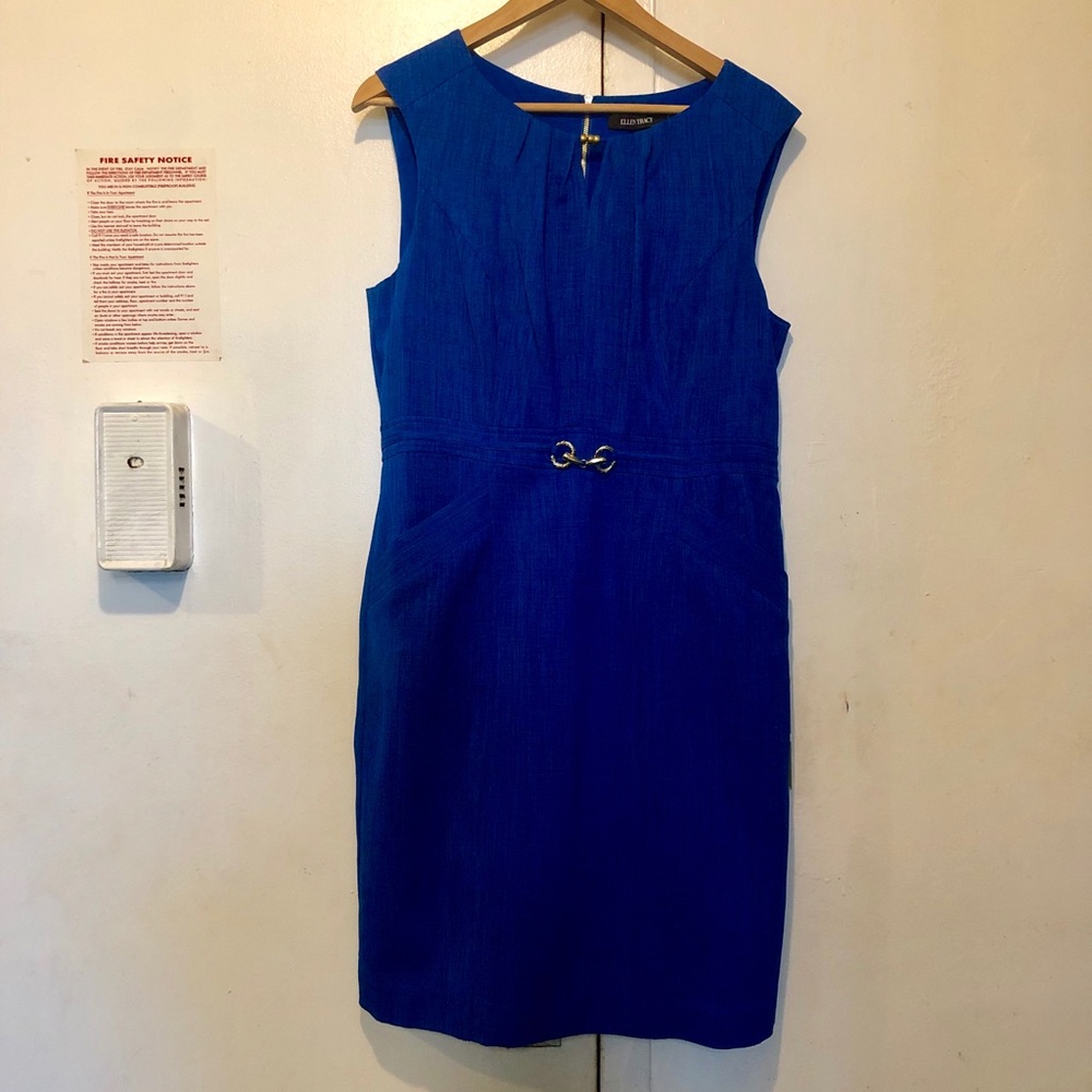 NWOT Ellen Tracy cobalt sheath